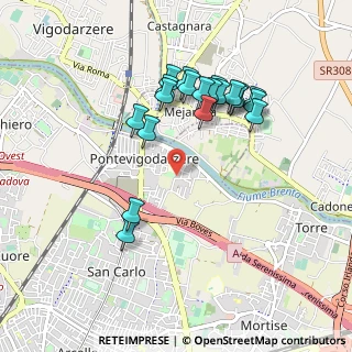 Mappa Via Giuseppe Favaretto, 35133 Padova PD, Italia (0.8925)