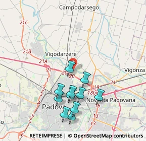 Mappa Via Giuseppe Favaretto, 35133 Padova PD, Italia (3.82909)