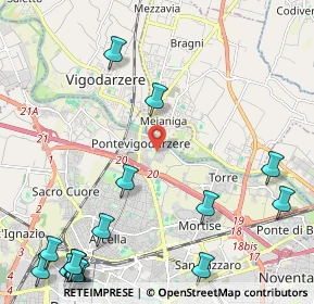 Mappa Via Giuseppe Favaretto, 35133 Padova PD, Italia (3.29059)