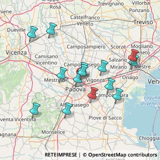 Mappa Via Giuseppe Favaretto, 35133 Padova PD, Italia (14.52071)