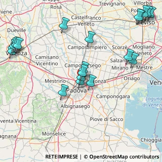 Mappa Via Giuseppe Favaretto, 35133 Padova PD, Italia (21.7985)