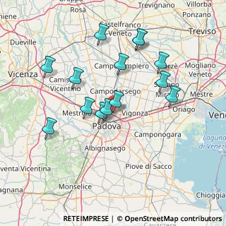 Mappa Via Giuseppe Favaretto, 35133 Padova PD, Italia (14.29643)