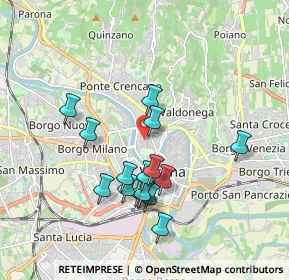 Mappa Via Gian Carlo Camozzini, 37126 Verona VR, Italia (1.6975)