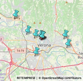 Mappa Via Gian Carlo Camozzini, 37126 Verona VR, Italia (2.18455)