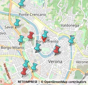 Mappa Via Gian Carlo Camozzini, 37126 Verona VR, Italia (1.05077)