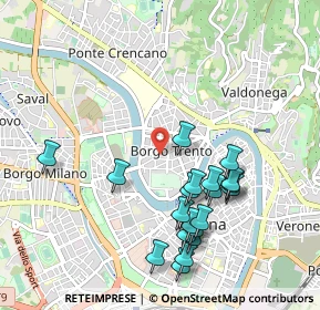 Mappa Via Gian Carlo Camozzini, 37126 Verona VR, Italia (1.0295)