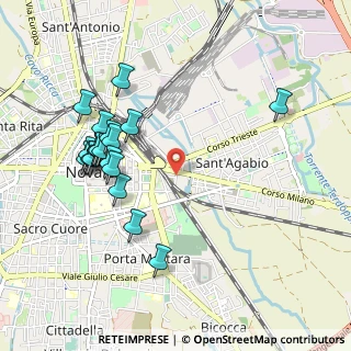 Mappa Via Precerutti, 28100 Novara NO, Italia (1.0365)