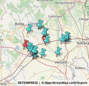 Mappa A4 Torino - Trieste, 13040 Formigliana VC, Italia (11.427)