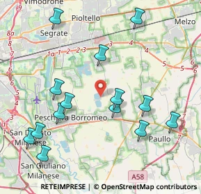 Mappa Strada Vicinale Fornace, 20068 Peschiera Borromeo MI, Italia (4.52)