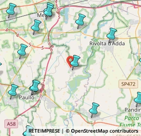 Mappa Via Ilderado da Comazzo, 26833 Comazzo LO, Italia (6.912)