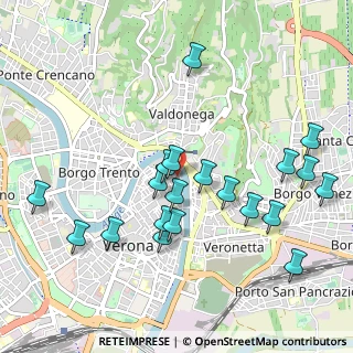 Mappa Via Giovambattista dalla Riva, 37121 Verona VR, Italia (1.0565)