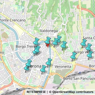 Mappa Via Giovambattista dalla Riva, 37121 Verona VR, Italia (1.00133)