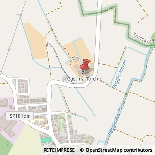 Mappa Cascina Molino Torchio, 26833 Comazzo, Lodi (Lombardia)