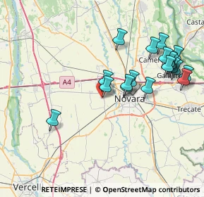 Mappa Via P. e M. Curie, 28060 San Pietro Mosezzo NO, Italia (8.231)