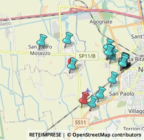 Mappa Via P. e M. Curie, 28060 San Pietro Mosezzo NO, Italia (2.2155)