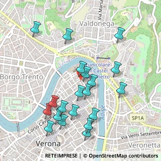 Mappa Via Duomo, 37121 Verona VR, Italia (0.532)