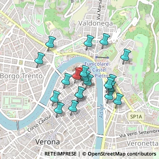 Mappa Via Duomo, 37121 Verona VR, Italia (0.398)