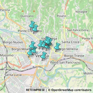 Mappa Via Duomo, 37121 Verona VR, Italia (1.01154)