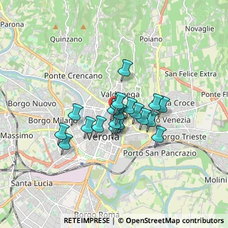 Mappa Via Duomo, 37121 Verona VR, Italia (1.149)
