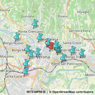 Mappa Via Duomo, 37121 Verona VR, Italia (1.75563)