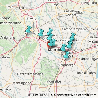 Mappa Via S. Pio X, 35030 Veggiano PD, Italia (9.1775)