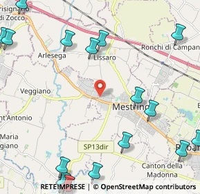 Mappa Via Caldonazzo, 35035 Mestrino PD, Italia (3.377)
