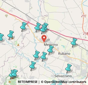 Mappa Via Caldonazzo, 35035 Mestrino PD, Italia (6.009)