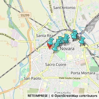 Mappa Piazza Gaudenzio de Pagave, 28100 Novara NO, Italia (0.66727)