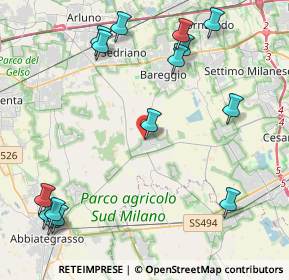 Mappa Via Montello, 20080 Cisliano MI, Italia (5.41867)