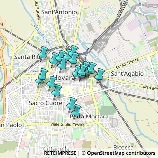 Mappa Via Ricotti Cesare Magnani, 28100 Novara NO, Italia (0.594)