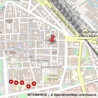 Mappa Via Ricotti Cesare Magnani, 2, 28100 Novara, Novara (Piemonte)