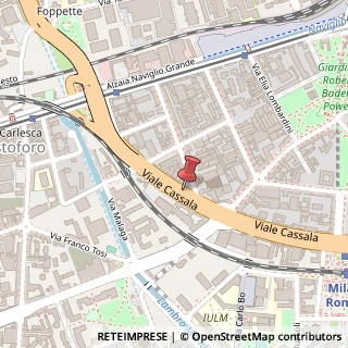 Mappa Viale Cassala,  29, 20143 Milano, Milano (Lombardia)