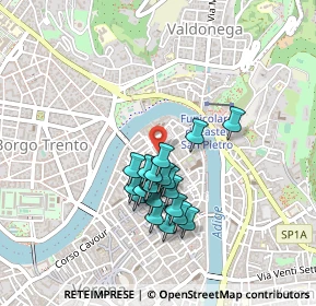 Mappa Vicoletto Cieco S. Giacometto, 37121 Verona VR, Italia (0.357)