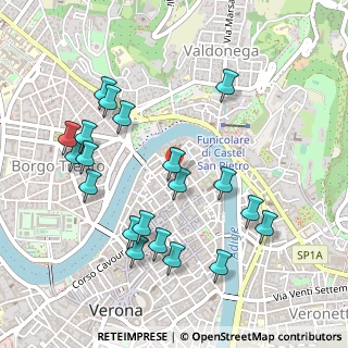 Mappa Vicoletto Cieco S. Giacometto, 37121 Verona VR, Italia (0.5285)