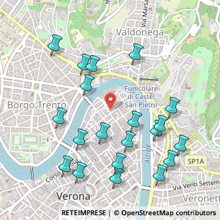 Mappa Vicoletto Cieco S. Giacometto, 37121 Verona VR, Italia (0.5845)
