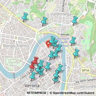 Mappa Vicoletto Cieco S. Giacometto, 37121 Verona VR, Italia (0.5375)