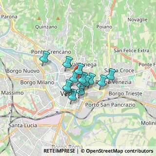 Mappa Via Pigna, 37121 Verona VR, Italia (1.03929)
