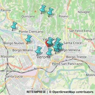 Mappa Vicoletto Cieco S. Giacometto, 37121 Verona VR, Italia (1.41167)