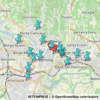 Mappa Via Pigna, 37121 Verona VR, Italia (1.74688)