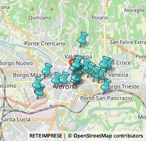 Mappa Via Pigna, 37121 Verona VR, Italia (1.1625)