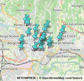 Mappa Via Pigna, 37121 Verona VR, Italia (1.1585)