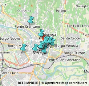 Mappa Vicoletto Cieco S. Giacometto, 37121 Verona VR, Italia (0.9225)