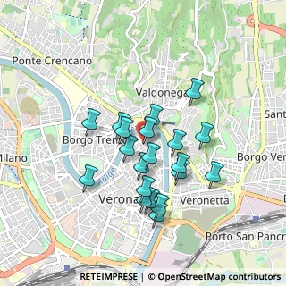 Mappa Vicoletto Cieco S. Giacometto, 37121 Verona VR, Italia (0.75)