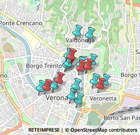 Mappa Vicoletto Cieco S. Giacometto, 37121 Verona VR, Italia (0.6725)