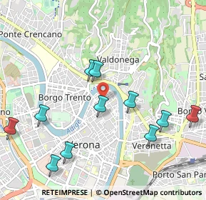 Mappa Vicoletto Cieco S. Giacometto, 37121 Verona VR, Italia (1.12182)