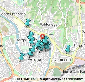 Mappa Vicoletto Cieco S. Giacometto, 37121 Verona VR, Italia (0.6305)