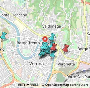 Mappa Vicoletto Cieco S. Giacometto, 37121 Verona VR, Italia (0.615)