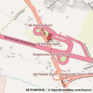 Mappa Via Po, 4, 35135 Padova PD, Italia, 35135 Padova, Padova (Veneto)
