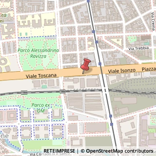 Mappa Viale Toscana, 9, 20136 Milano, Milano (Lombardia)