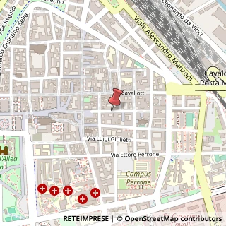Mappa Via Amico Canobio,  10, 28100 Novara, Novara (Piemonte)